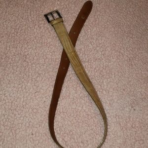 Coach Belt Beige Snake Skin in Small